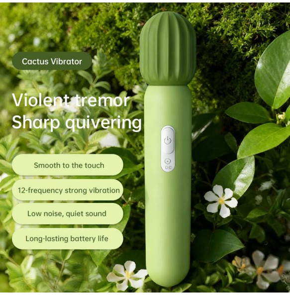 CHUCHEN - Cactus Vibrator AV Wand (Chargeable - Green) CHUCHEN - Cactus Vibrator AV Wand (Chargeable - Green)